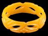 transparent yellow cutout bakelite bangle